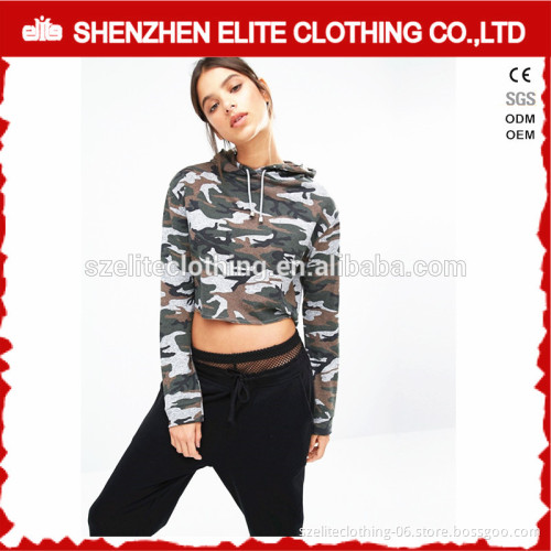 Custom Wholesale Good Quality Camo 100% Cotton Hoodies